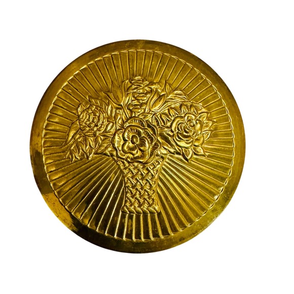 Vintage Cara Nome Action Red Cream Rouge Makeup Compact Mirror Collector '30-40s - Picture 1 of 6